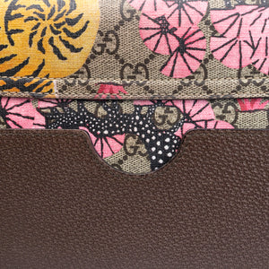 GUCCI GG SUPREME MONOGRAM BENGAL SMALL PADLOCK TOP HANDLE BAG BEIGE PINK GHW
