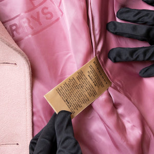 BURBERRY CASHMERE TRENCH KENSINGTON COAT PINK SIZE 36