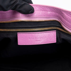 BALENCIAGA MEDIUM CLASSIC CITY CROSSBODY BAG PURPLE GHW