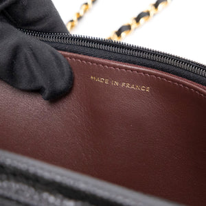 CHANEL CLASSIC WALLET ON CHAIN BAG BLACK CAVIAR GHW (MICROCHIP)