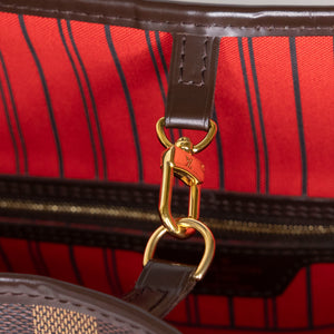 LOUIS VUITTON NEVERFULL MM DAMIER EBENE CANVAS GHW