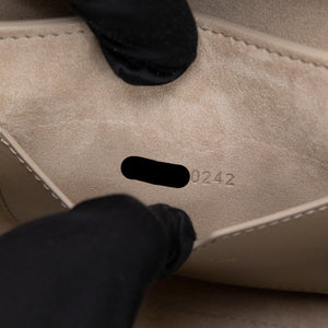 CHRISTIAN DIOR BOBBY EAST WEST BAG BEIGE CALFSKIN LEATHER GHW