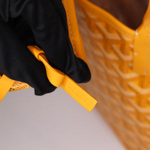 GOYARD MINI ANJOU TOTE BAG CANVAS / CALFSKIN YELLOW SHW