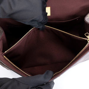 LOUIS VUITTON CLUNY MM BROWN MONOGRAM CANVAS GHW