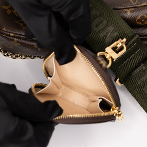 LOUIS VUITTON MULTI POCHETTE ACCESSORIES KHAKI MONOGRAM CANVAS GHW