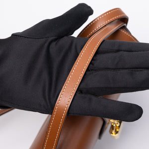 CELINE CLUTCH ON STRAP TABOU CALFSKIN TAN GHW