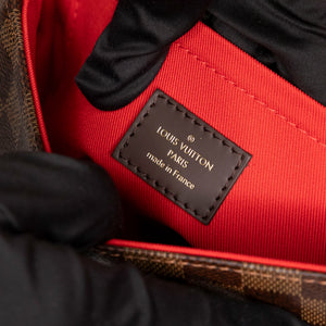 LOUIS VUITTON CROISETTE DAMIER EBENE CANVAS GHW