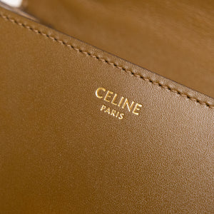 CELINE TEEN CLASSIC BOX BAG CAMEL CALFSKIN LEATHER GHW