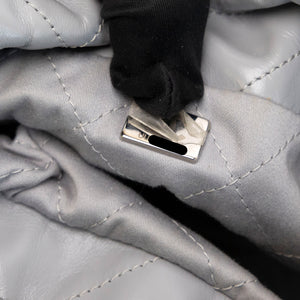 CHANEL MINI 22 BAG CALFSKIN LIGHT GREY SHW (MICROCHIP)