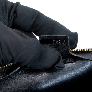 BURBERRY MINI SHIELD LEATHER SHOULDER BAG BLACK GHW
