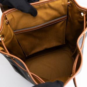 CELINE MEDIUM BACKPACK FOLCO IN TOILE TRIOMPHE CANVAS / CALFSKIN GHW