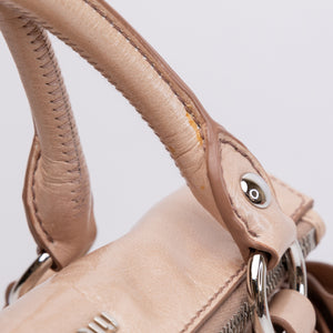 MIU MIU VITELLO LUX BOW SATCHEL CALFSKIN LEATHER