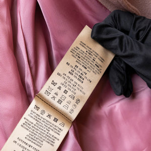 BURBERRY CASHMERE TRENCH KENSINGTON COAT PINK SIZE 36