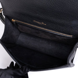 CHRISTIAN DIOR MEDIUM DIORAMA STUDDED BLACK CALFSKIN GHW