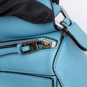 LOEWE MINI PUZZLE BAG CALFSKIN LIGHT BLUE SHW
