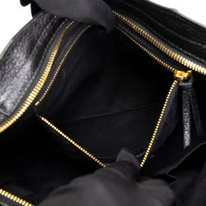BALENCIAGA METALLIC EDG CITY S BAG BLACK GHW