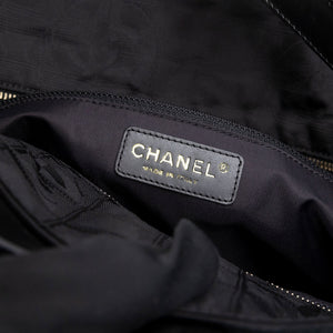 CHANEL NEW TRAVEL LINE TOTE BAG NYLON BLACK SHW