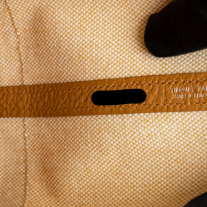 HERMES NEO GARDEN PARTY 23 NEGONDA / CANVAS BEIGE / NATURAL SABLE SHW STAMP G