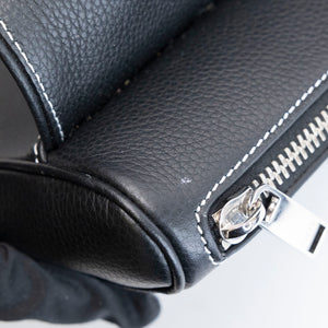 CHRISTIAN DIOR SADDLE BAG BLACK GRAINED CALFSKIN SHW
