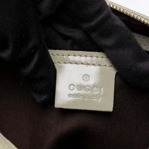 GUCCI GG MONOGRAM MINI JOY BOSTON BAG BEIGE / GREEN GHW
