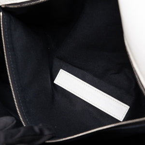 BALENCIAGA SOFT FLAP BAG WHITE CALFSKIN LEATHER SHW