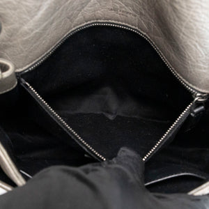 SAINT LAURENT MEDIUM NIKKI BAG CALFSKIN GREY SHW