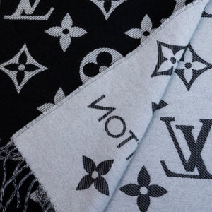 LOUIS VUITTON REYKJAVIK SCARF BLACK & WHITE