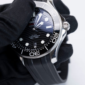 OMEGA SEAMASTER DIVER 300M BLACK DIAL MENS WATCH