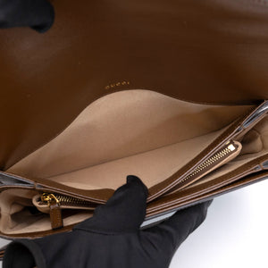 GUCCI HORSEBIT 1955 SHOULDER BAG BEIGE SUPREME CANVAS GHW