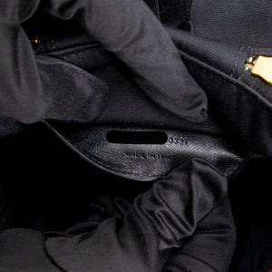 SAINT LAURENT 80'S VANITY BAG BLACK CALFSKIN GHW