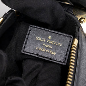LOUIS VUITTON SIDE TRUNK PM BLACK GRAINED CALFSKIN GHW (MICROCHIP)