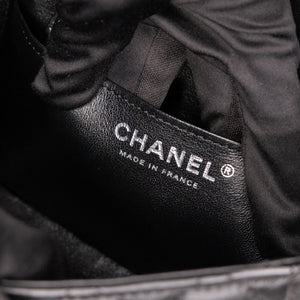 CHANEL MINI SQUARE FLAP BAG LAMBSKIN SO BLACK (MICROCHIP)