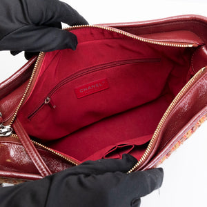 CHANEL LARGE GABRIELLE HOBO BAG TWEED / CALFSKIN RED / MULTICOLOUR HARDWARE