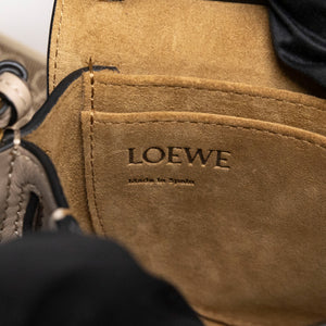 LOEWE MINI GATE DUAL BAG SOFT CALFSKIN SAND GHW
