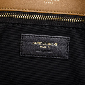 SAINT LAURENT MEDIUM NIKKI SHOULDER BAG DENIM BLUE / CINNAMON GHW
