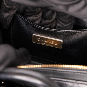 CHANEL 22B SMALL VANITY CASE CALFSKIN BLACK GHW (MICROCHIP)