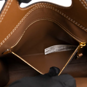 BURBERRY MINI POCKET BAG BROWN CALFSKIN GHW