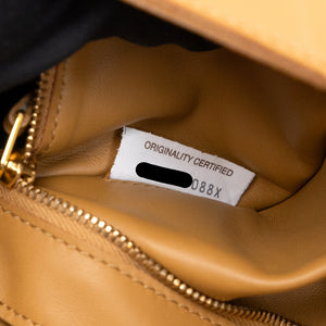 BOTTEGA VENETA TAN INTRECCIATO LEATHER CASSETTE CROSSBODY BAG GHW