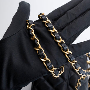 CHANEL 25P MINI FLAP BAG BLACK CAVIAR LEATHER GHW (MICROCHIP)