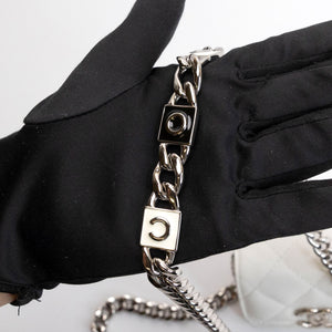 CHANEL CC MINI BAG WHITE CALFSKIN SHW