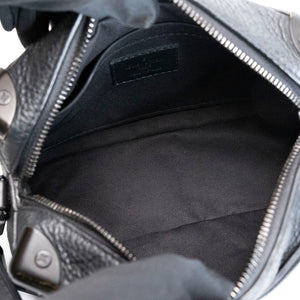 LOUIS VUITTON MINI SOFT TRUNK MONOGRAM TAURILLON LEATHER SO BLACK (MICROCHIP)