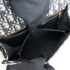 CHRISTIAN DIOR 30 MONTAIGNE EAST-WEST BAG WITH CHAIN OBLIQUE JACQUARD GHW