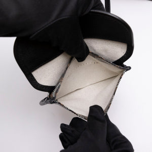 GOYARD MINI ANJOU TOTE BLACK GOYARDINE CANVAS / LEATHER SHW