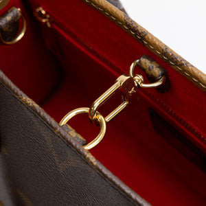 LOUIS VUITTON ON THE GO BROWN MONOGRAM CANVAS TOTE BAG GHW (MICROCHIP)