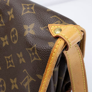 LOUIS VUITTON VINTAGE DOUBLE SIDE CROSSBODY BAG MONOGRAM CANVAS GHW