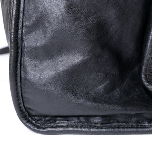 MIUMIU TOTE BAG CALFSKIN LEATHER BLACK