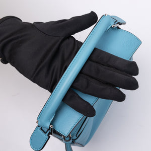 LOEWE MINI PUZZLE BAG CALFSKIN LIGHT BLUE SHW