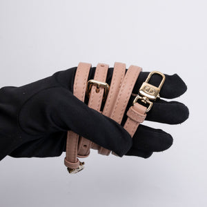 CHRISTIAN DIOR D-JOY MICRO BAG PINK LAMBSKIN LEATHER LGHW