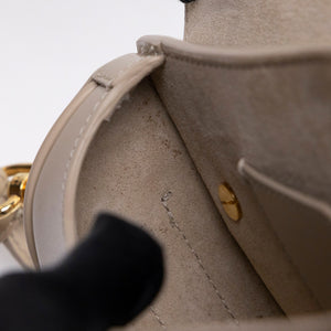 CHRISTIAN DIOR BOBBY EAST WEST BAG BEIGE CALFSKIN LEATHER GHW