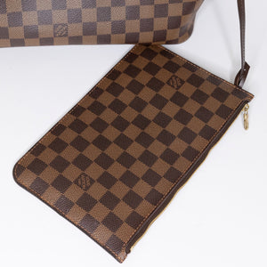 LOUIS VUITTON NEVERFULL MM DAMIER EBENE CANVAS GHW